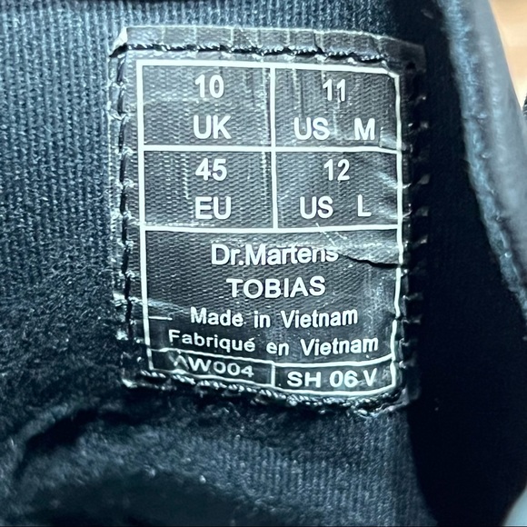 Dr. Martens Black Leather Tobias Mid Boots - Picture 8 of 8